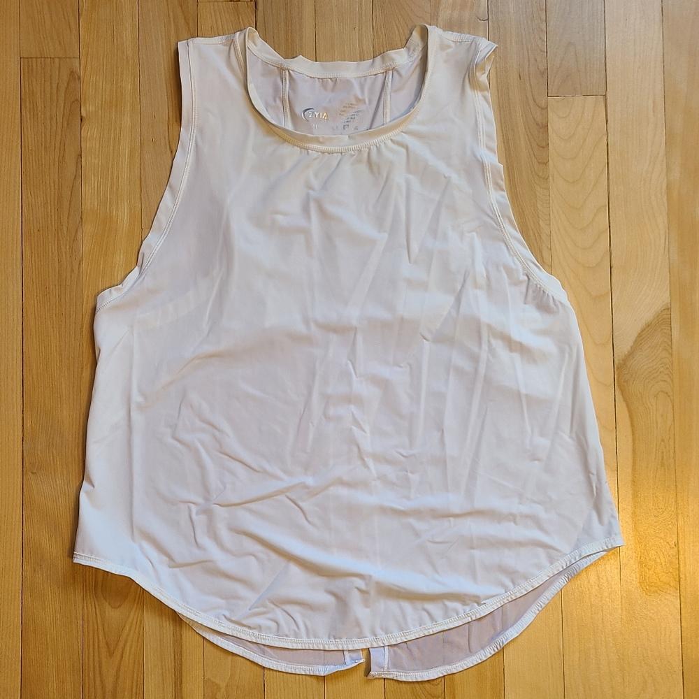 Zyia Panel Split Back Mesh Tank
